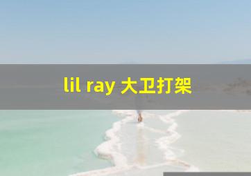 lil ray 大卫打架